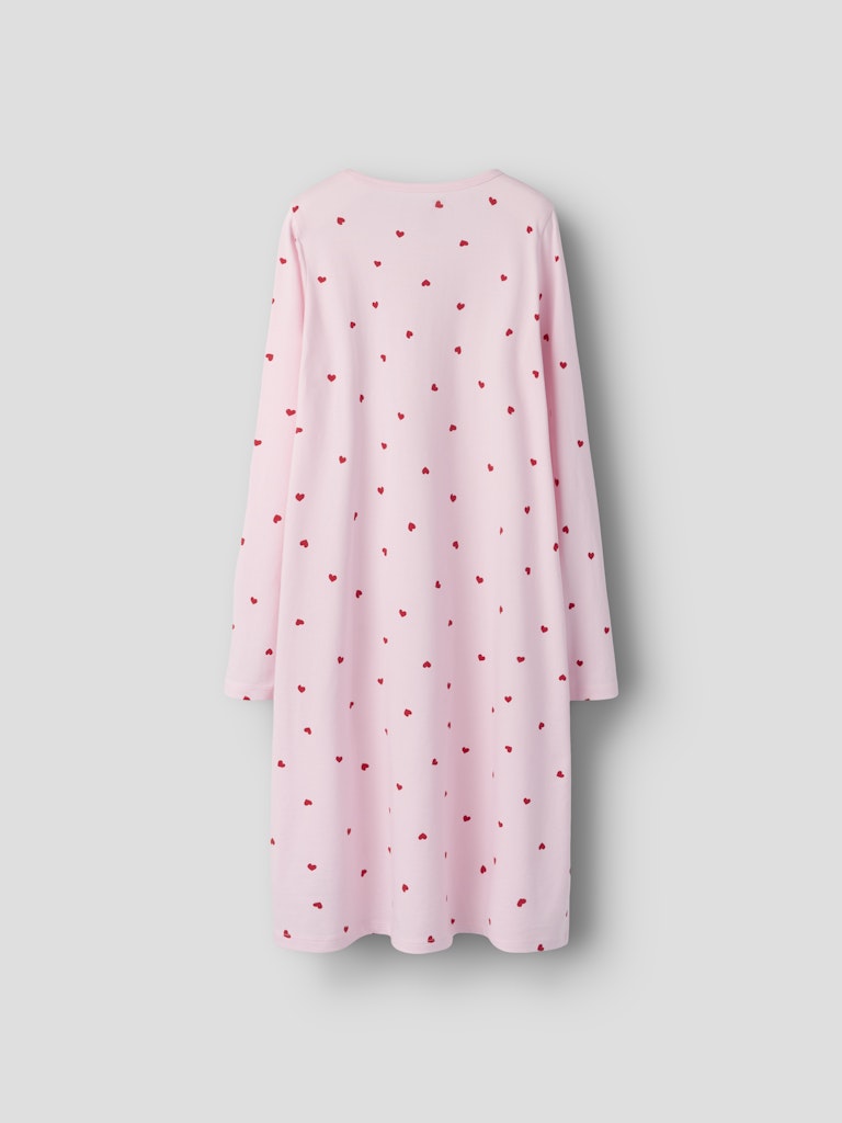 Name It lasten yöpaita NKFNIGHTGOWN HEARTS NOOS, vaaleanpunainen