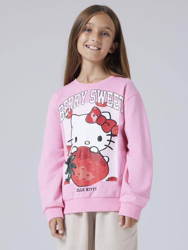 Name It lasten collegepaita Hello Kitty, vaaleanpunainen