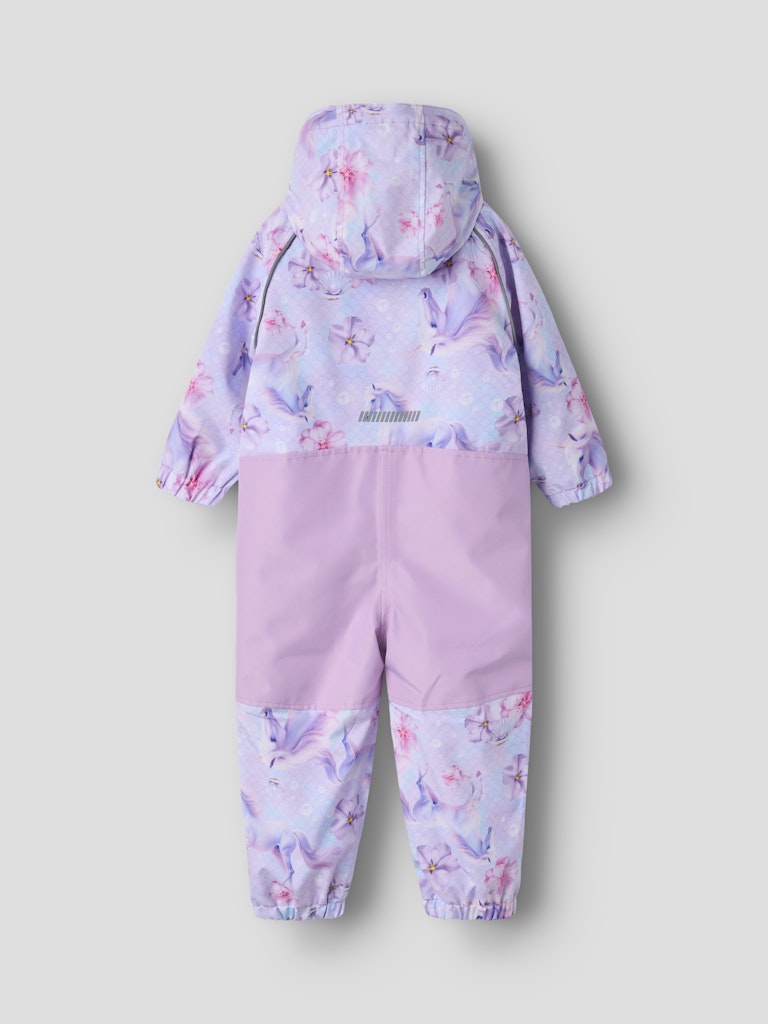 Name It lasten välikausihaalari NMFAlfaShell08 Suit AOP FO, liila kuosi