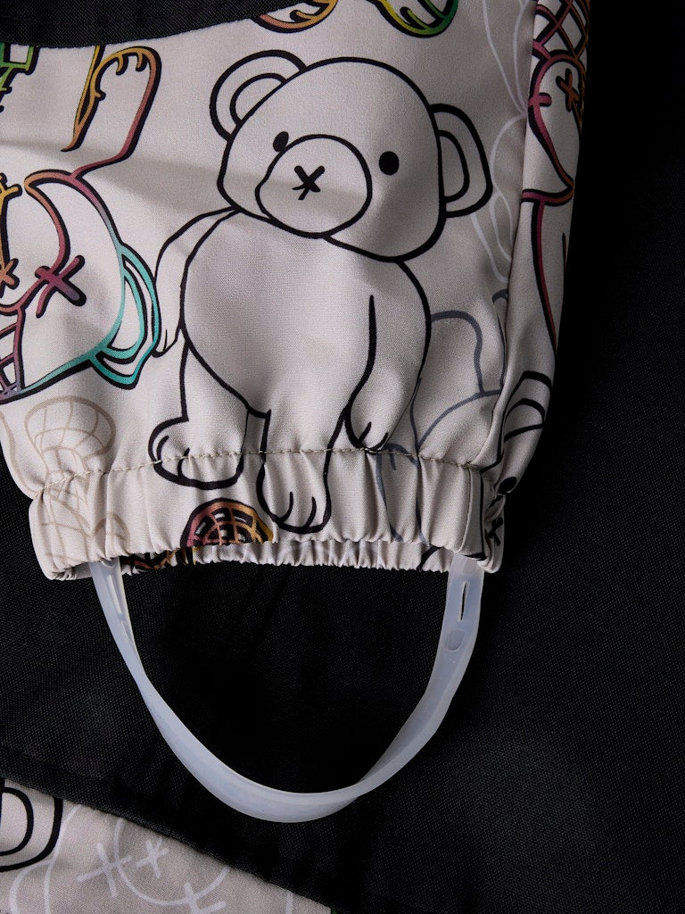 Name It lasten välikausihaalarit NMMALFASHELL08 Suit AOP FO, harmaa kuosillinen