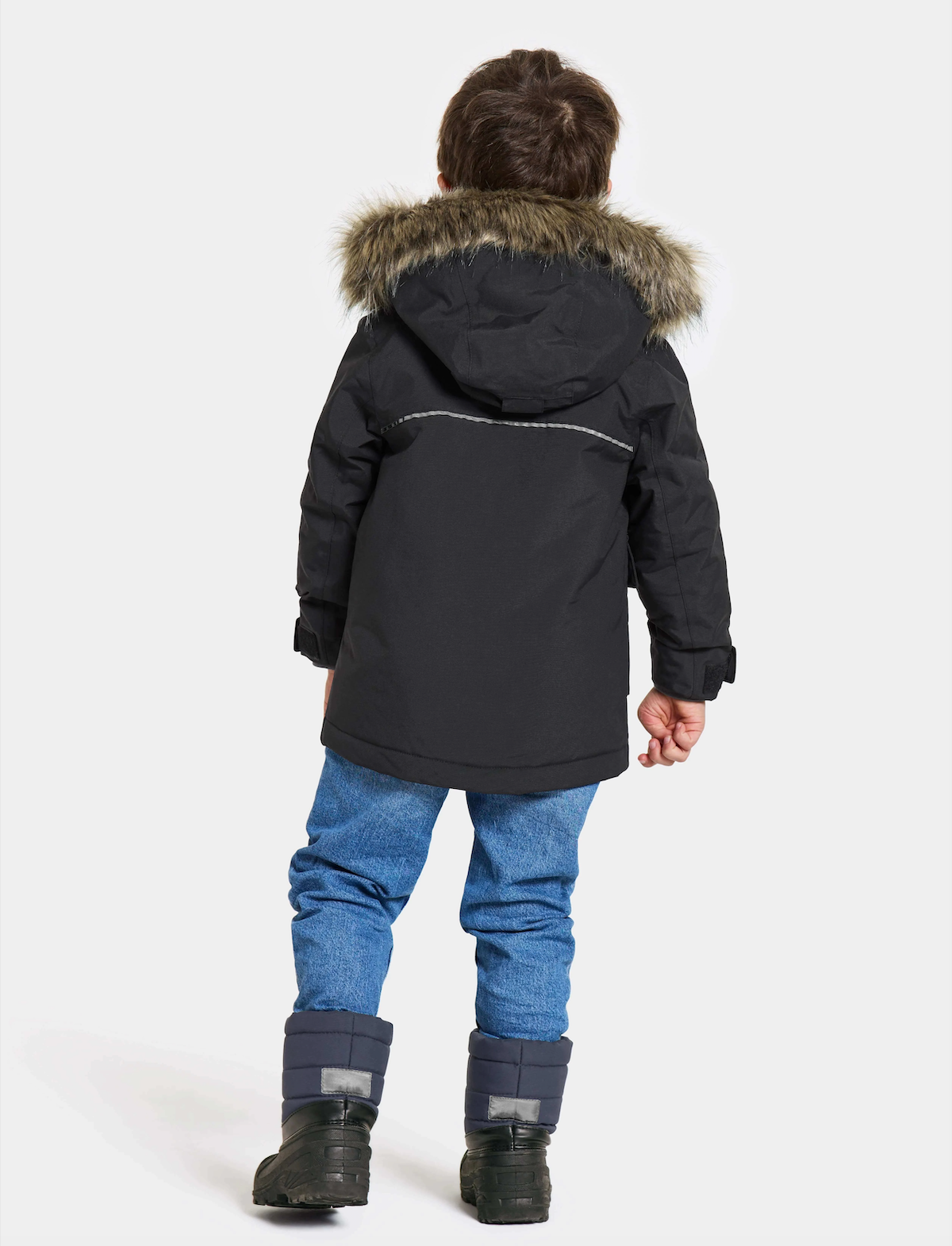 Didriksons parkatakki, KURE KIDS PARKA 6 Musta