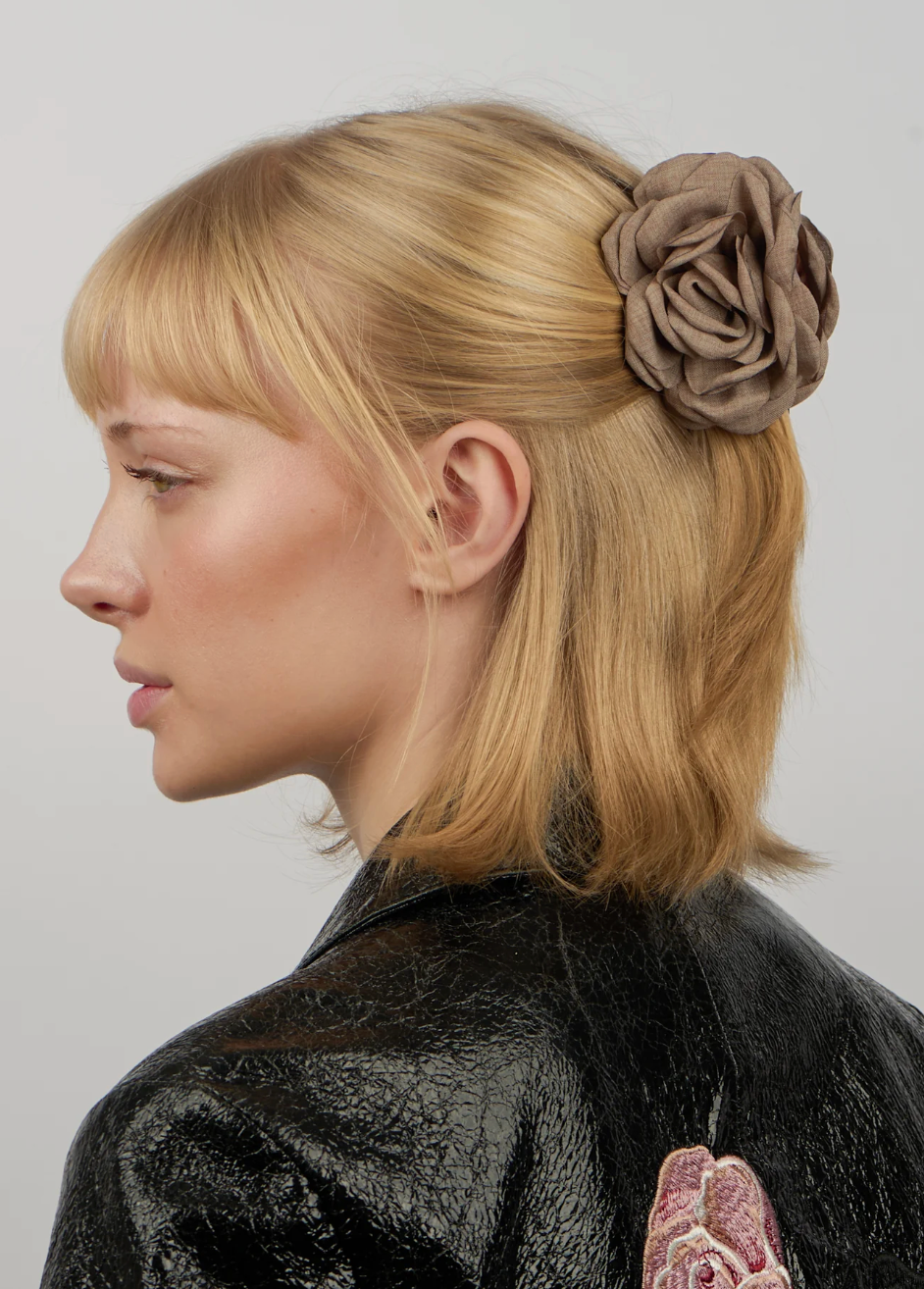 SUI AVA naisten hiusklipsi Rosa Hair Claw, beige
