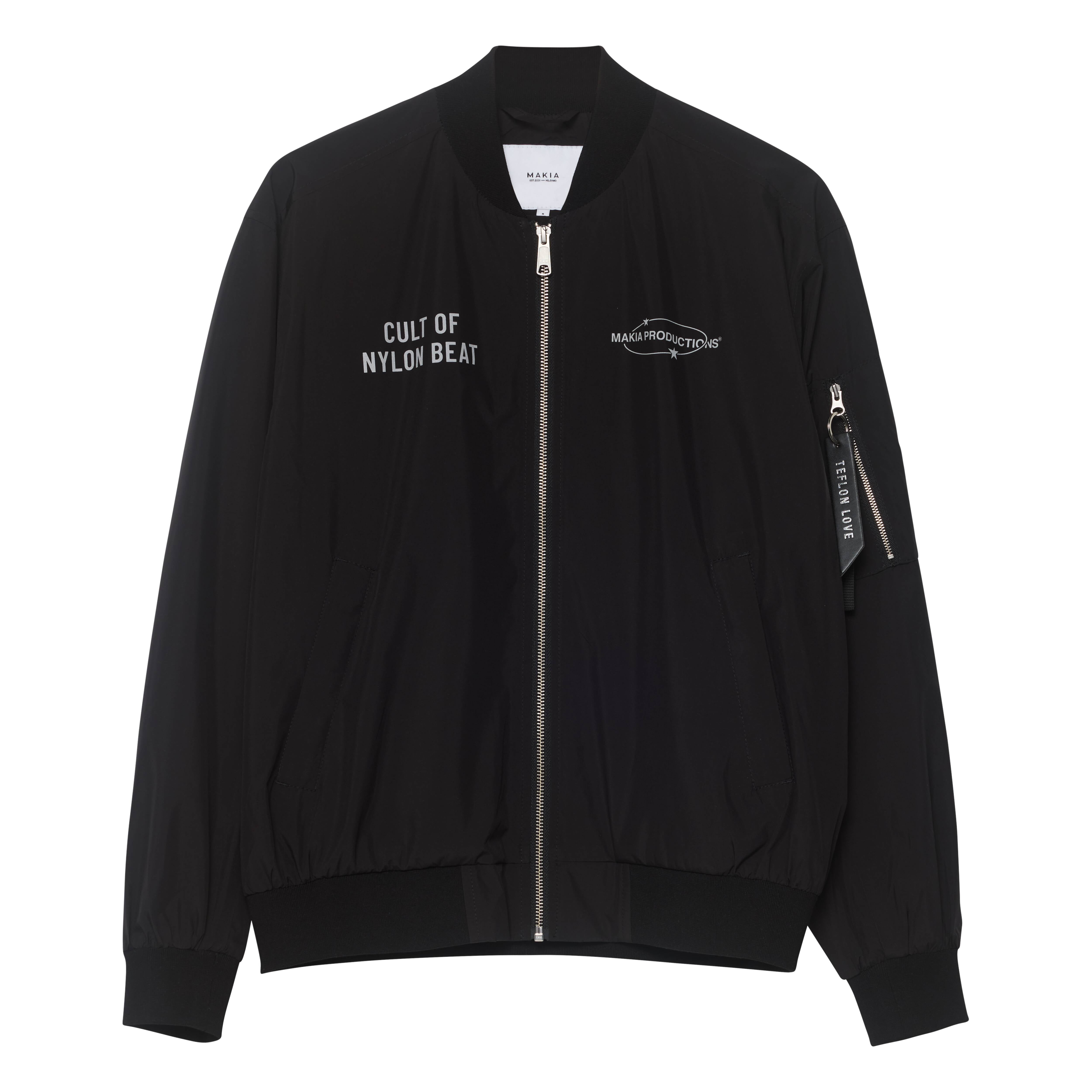 Makia x Nylon Beat takki Nylon Jacket, musta