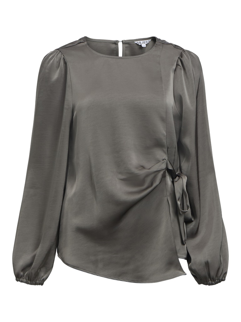 Object naisten pusero Chilli O-Neck Top, Gunmetal