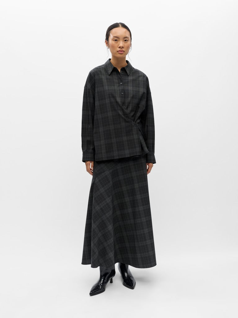Object hame Diena Long Skirt, musta ruutu
