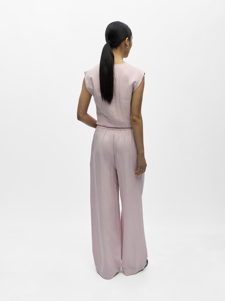 Object naisten housut OBJMolly HW Lo Pant Noos, Pale Lilac