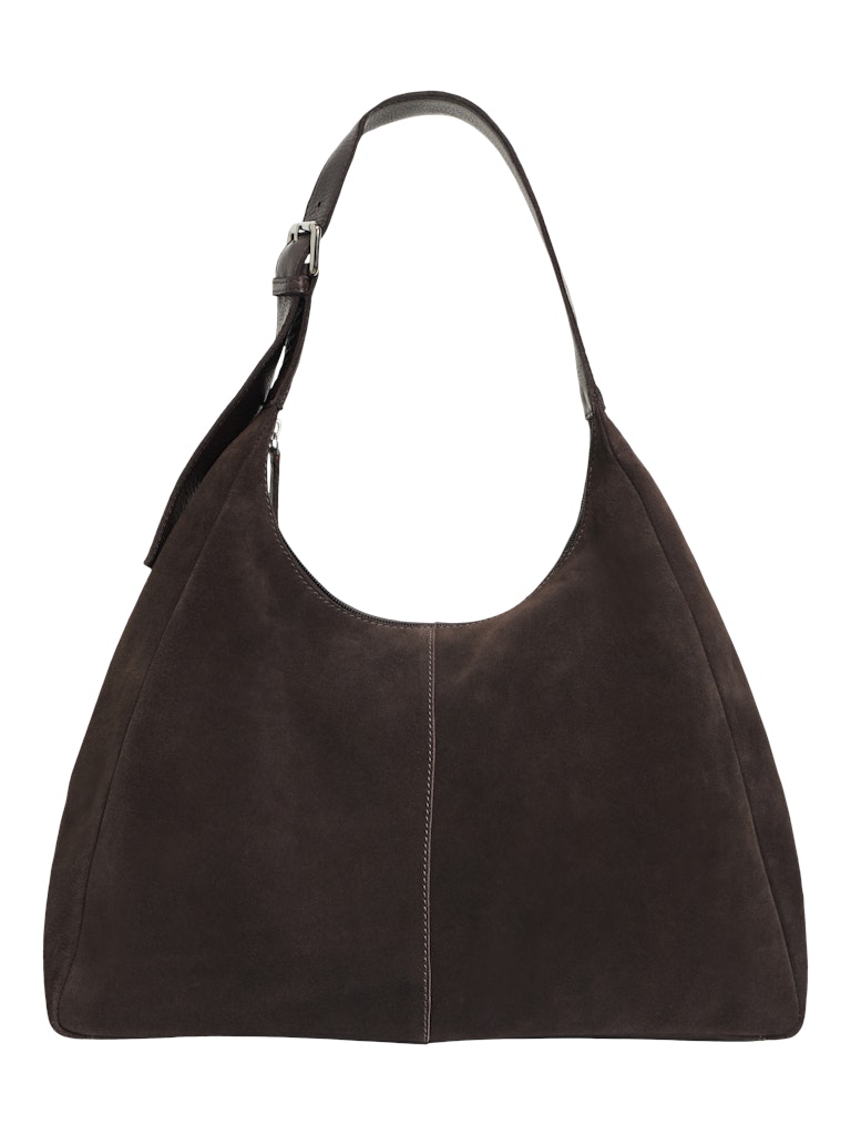 Object laukku OBJLOUI Suede Shoulder Bag, ruskea