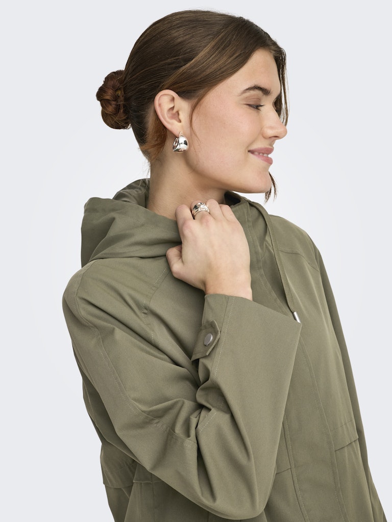 Only naisten takki ONLORCHID Casual Jacket, tummanvihreä