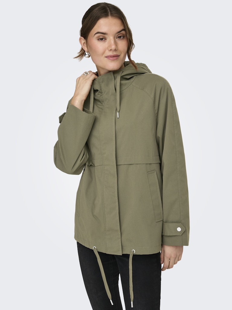 Only naisten takki ONLORCHID Casual Jacket, tummanvihreä