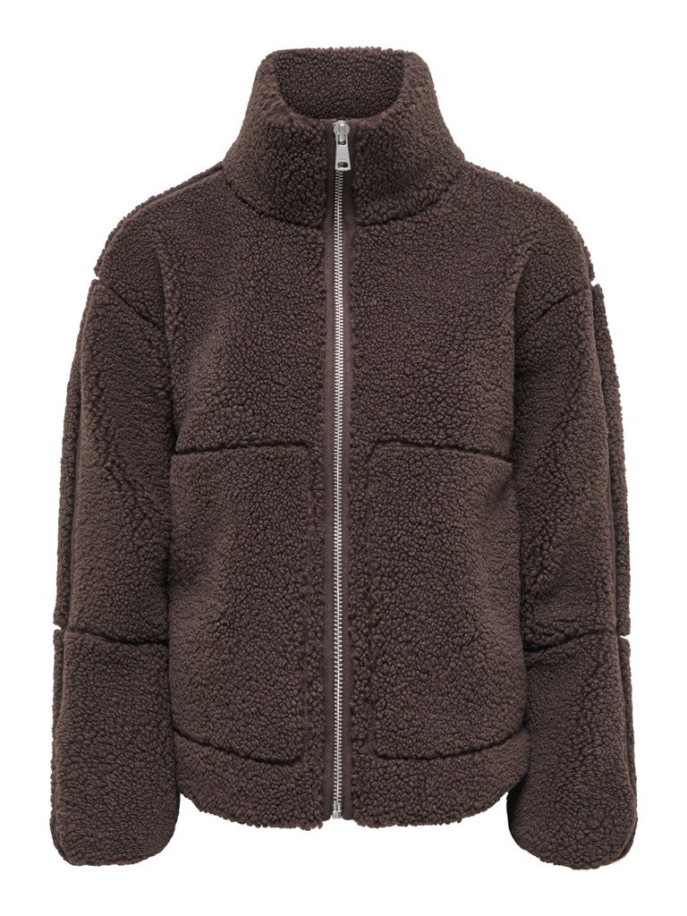 Only naisten Teddytakit Aspen, tummanruskea