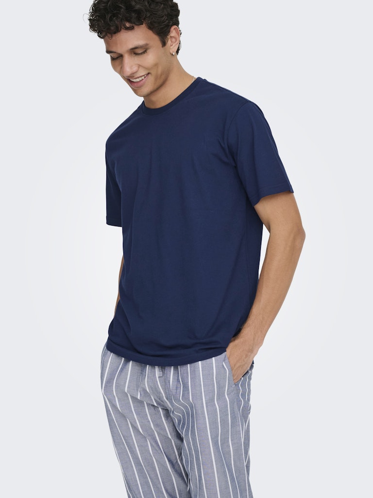 Only and Sons miesten pyjamasetti ONSBILLIE PANT LOUNGE GIFTBOX, Pageant Blue