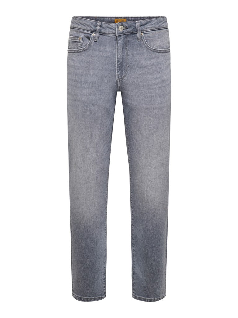 Only and Sons miesten farkut Weft Jax, Light Grey Denim