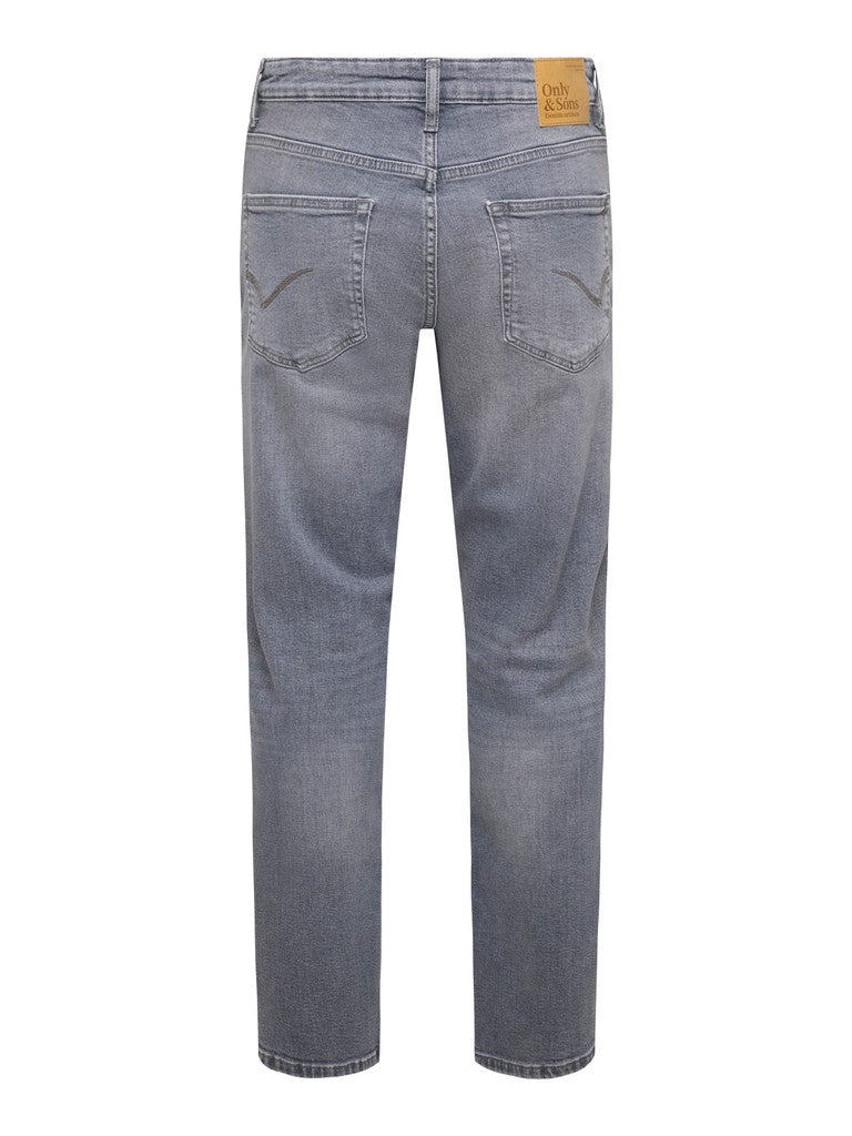 Only and Sons miesten farkut Weft Jax, Light Grey Denim