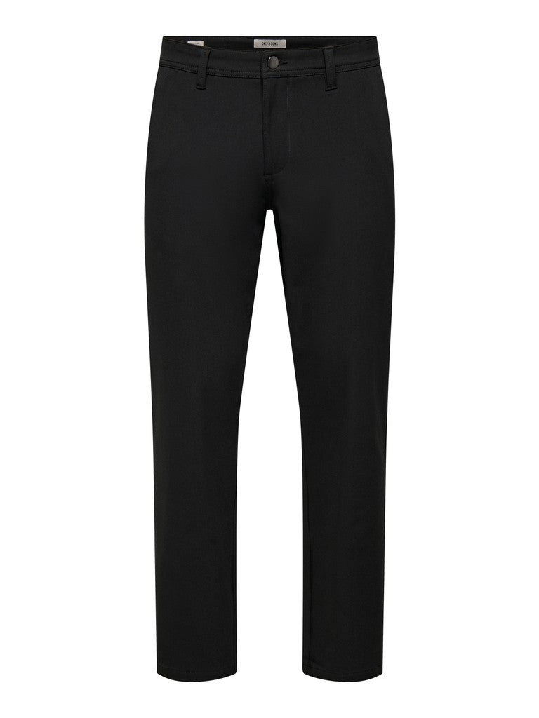 Only and Sons miesten housut Weft Reg Stretch 0651 Pants, Meteorite