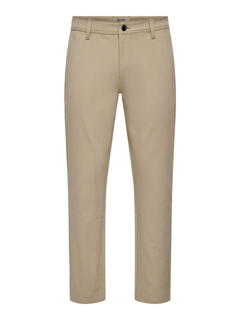 Only and Sons miesten housut Weft Reg Stretch 0651 Pants, Chinchilla