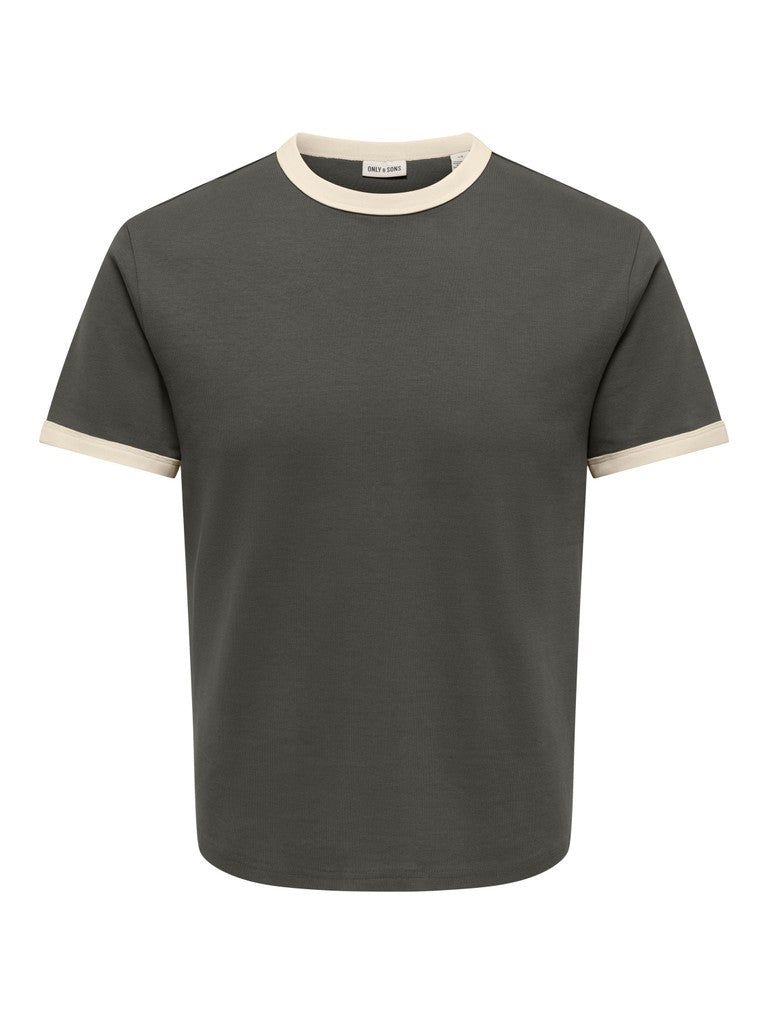 Only & Sons miesten T-paita Onswillo Reg SS Tee, Beluga Antique White
