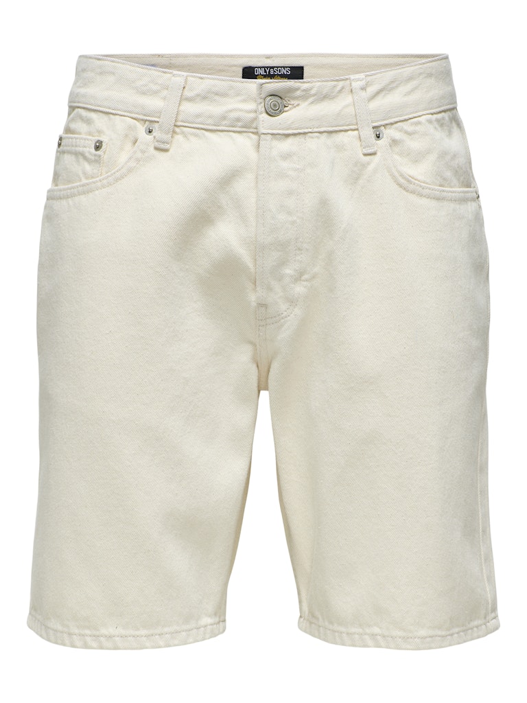 Only & Sons miesten farkkushortsit OnsEdge Pim, Ecru