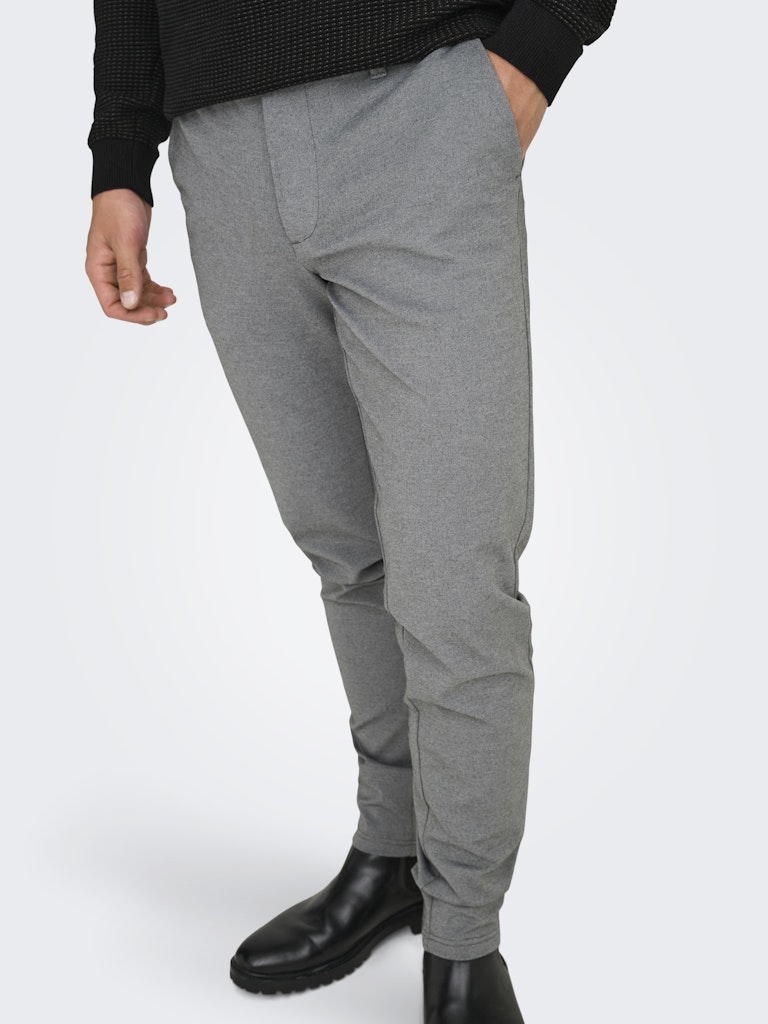 Only and Sons Miesten Housut, Mark Pant Medium Grey Melange