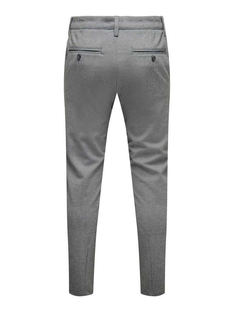 Only and Sons Miesten Housut, Mark Pant Medium Grey Melange