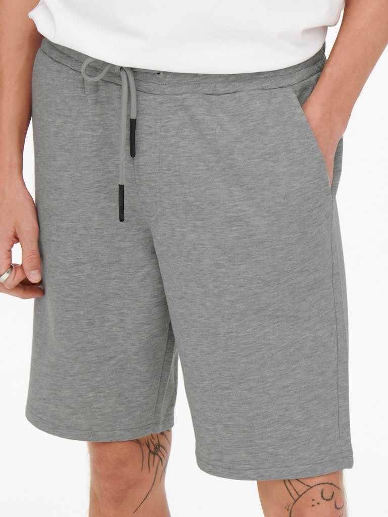Only and Sons Miesten Collegeshortsit CERES LIFE SWEAT SHORT Keskiharmaa