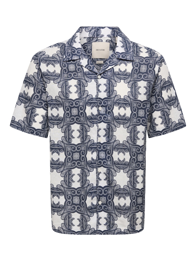 Only and Sons miesten kauluspaita ONSCaiden, Gardenia Blue Nights