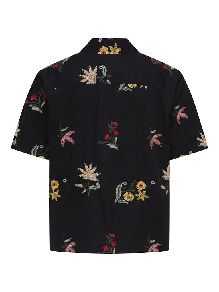 Only and Sons miesten kauluspaita Onsedward Rlx Ss Shirt, Jet Black