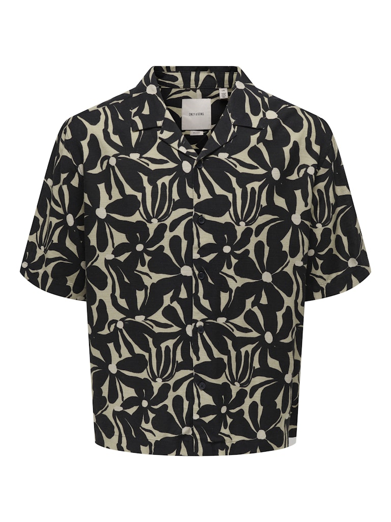 Only and Sons miesten kauluspaidat ONSHarvi RLX Resort SS, Jet Black