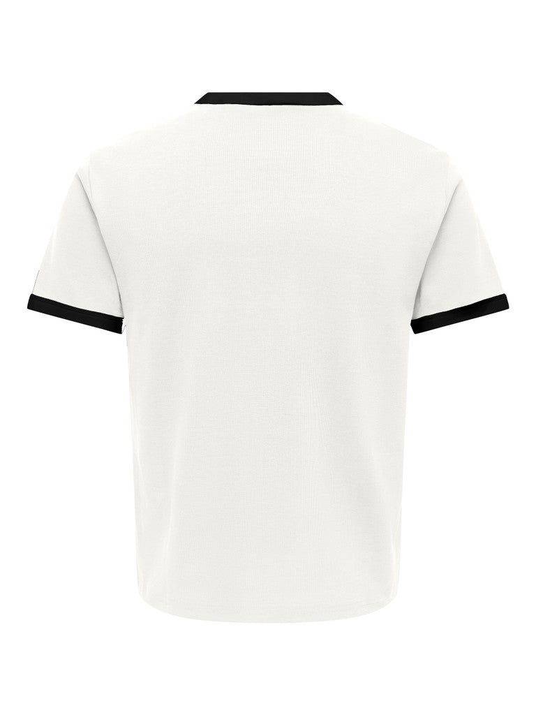 Only & Sons miesten T-paita Onswillo Reg SS Tee, Cloud Dancer musta
