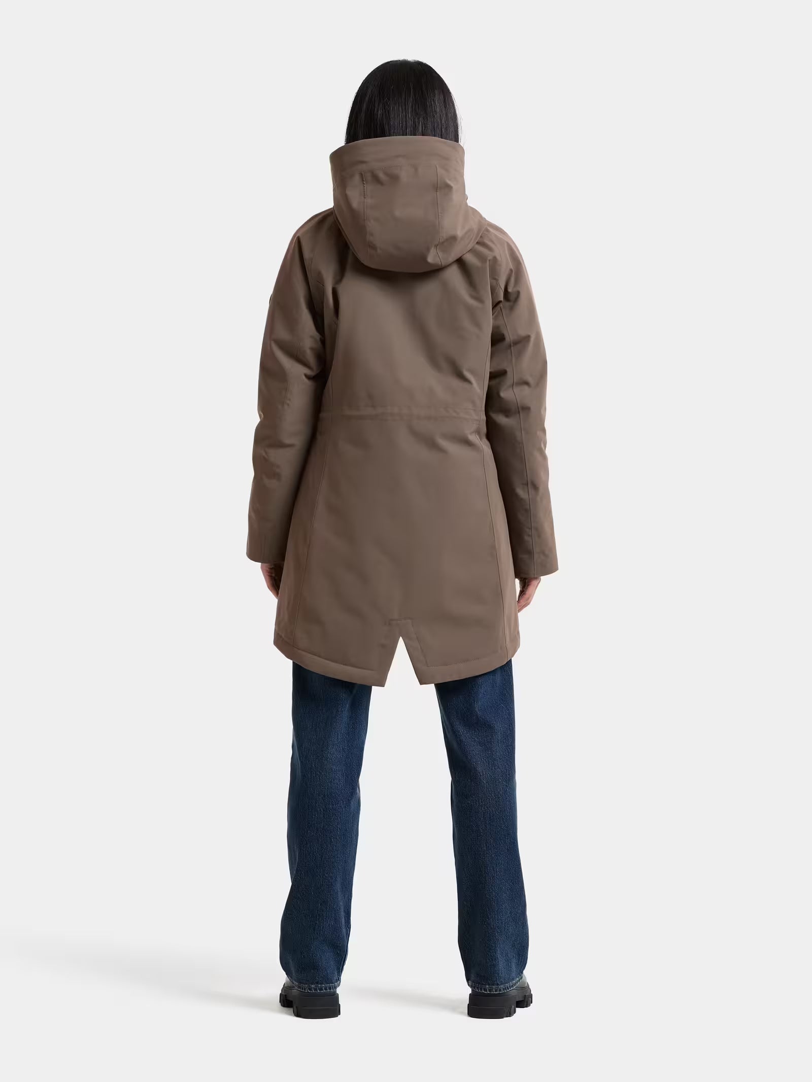 Didriksons naisten parkatakki Alana Parka, harmaanruskea