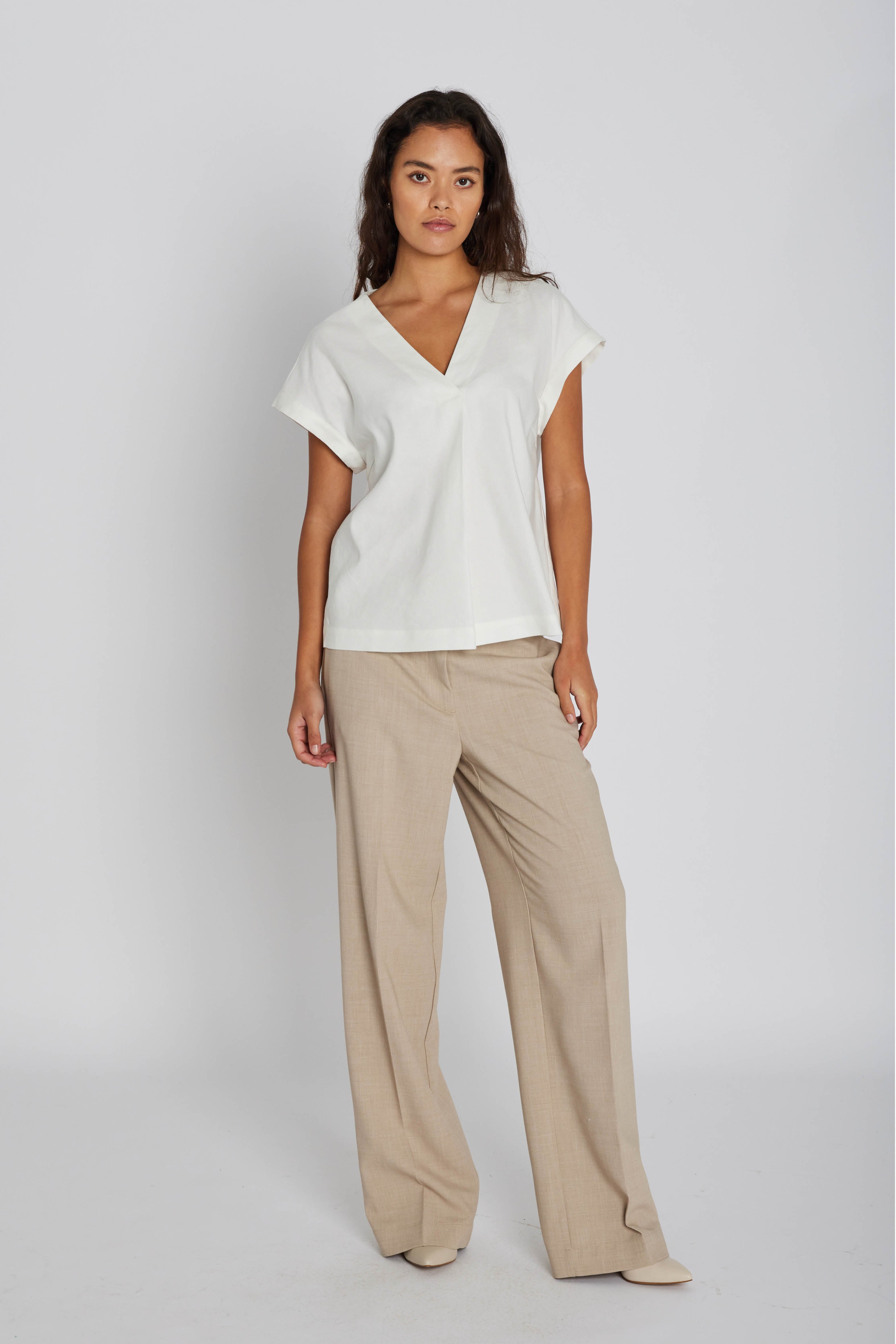 Philosophy Blues Original naisten suorat housut PBO, vaalea beige