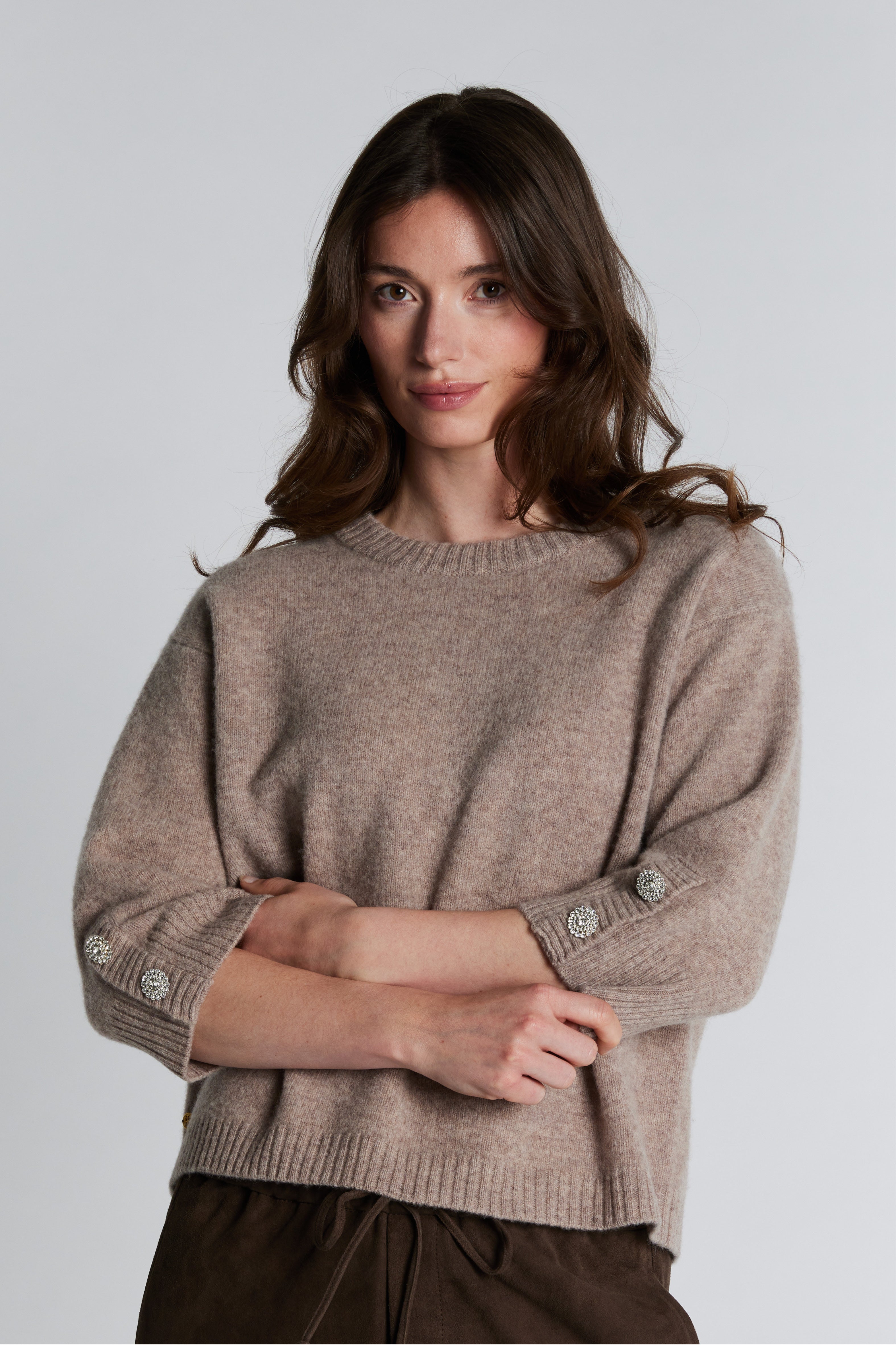 Philosophy Blues Original naisten neulepusero Joba Knit Sweater, beige