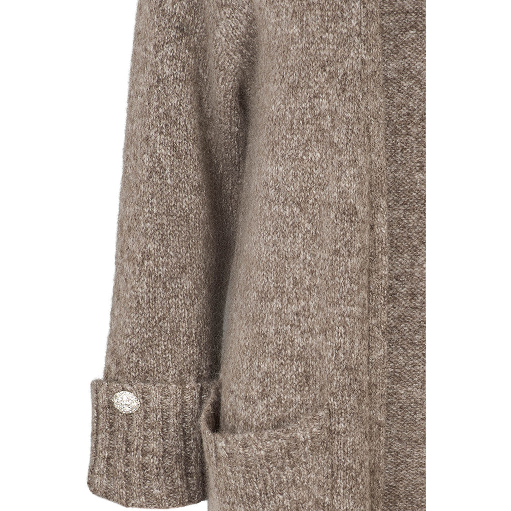 Philosophy Blues Original naisten neuletakki Mima Knit Sweater, Chocolate chip
