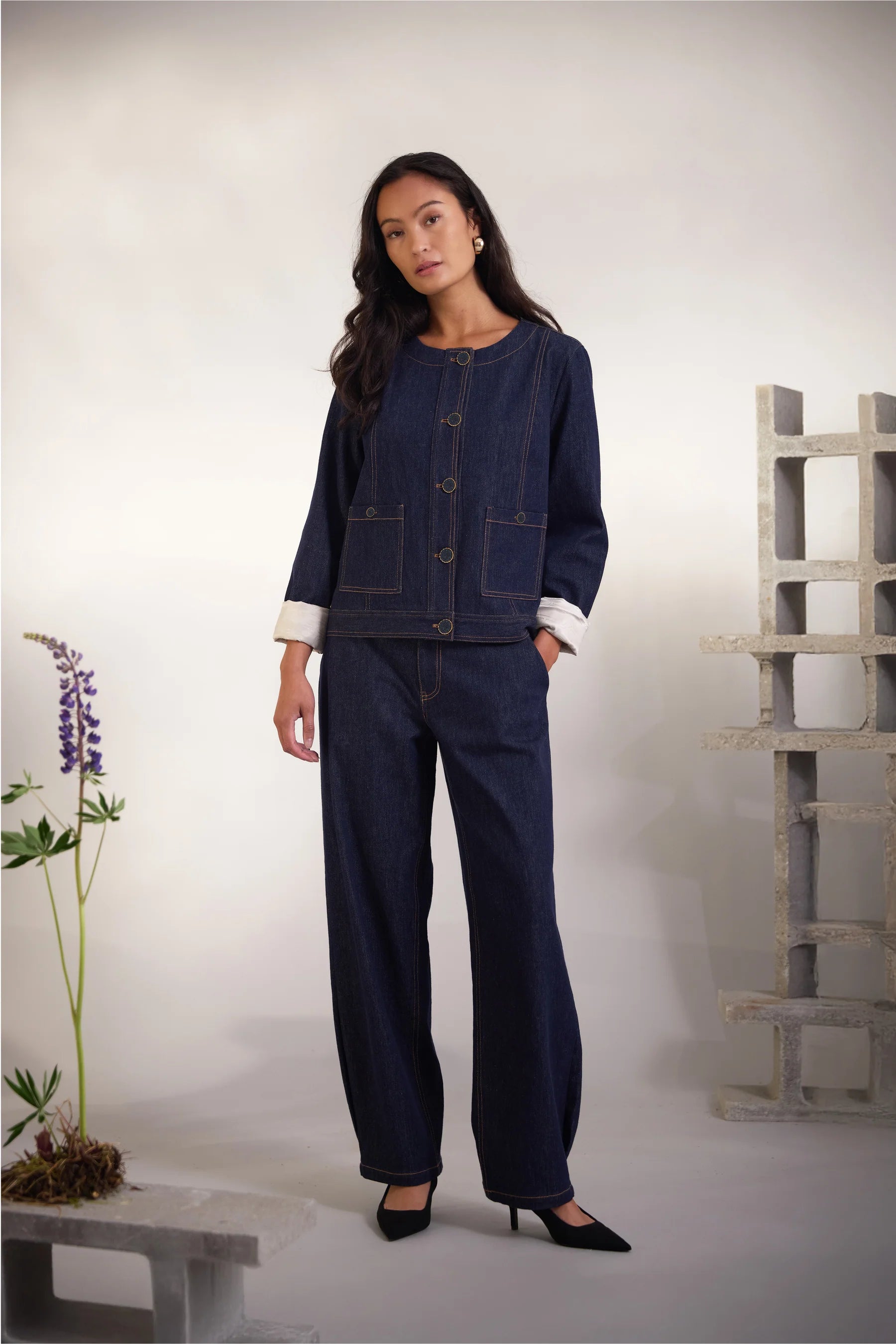 Philosophy Blues Original naisten farkut Anera Jeans, tummansininen