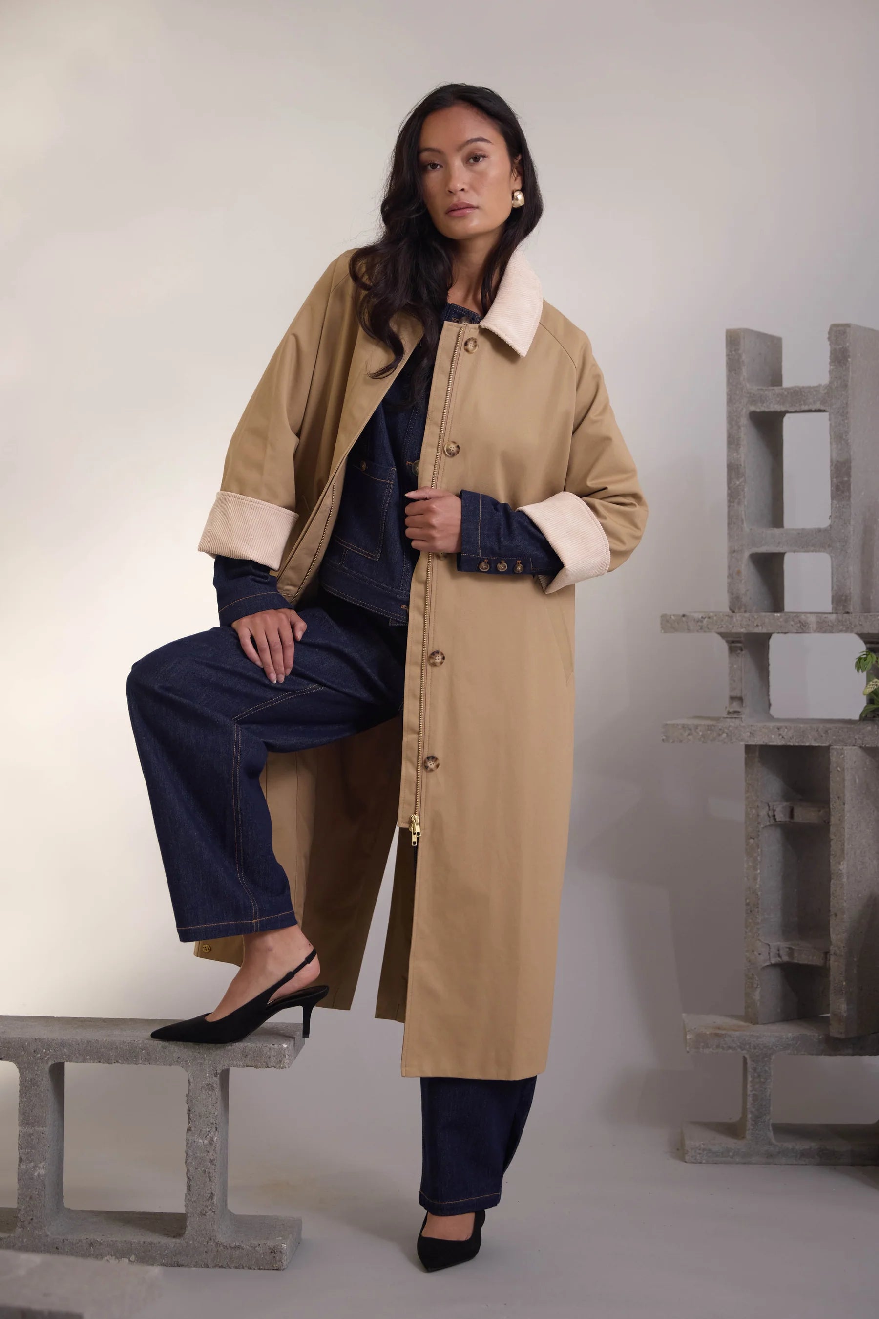 Philosophy Blues Original naisten takki Tera Coat, hiekka