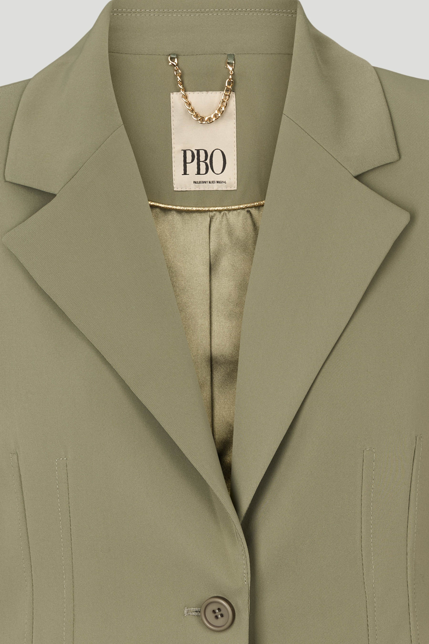 Philosophy Blues Original naisten bleiseri Verato Short Blazer, vaalea armeijanvihreä