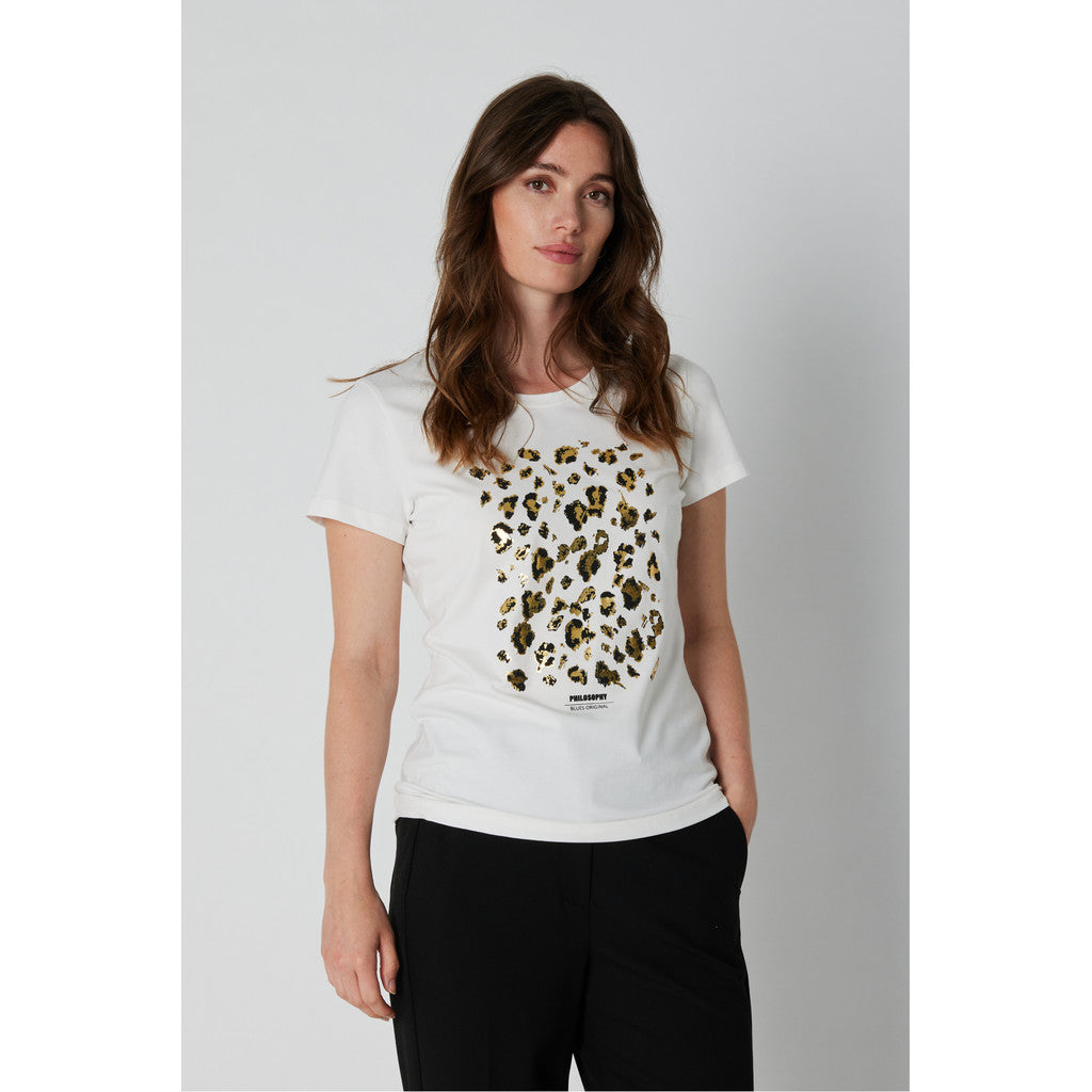 Philosophy Blues Original naisten T-paita Leo T-Shirt, valkoinen