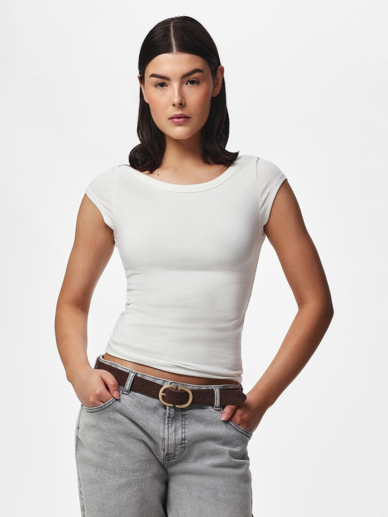 Pieces naisten vyö Pcjuva Suede Belt, Hot Fudge
