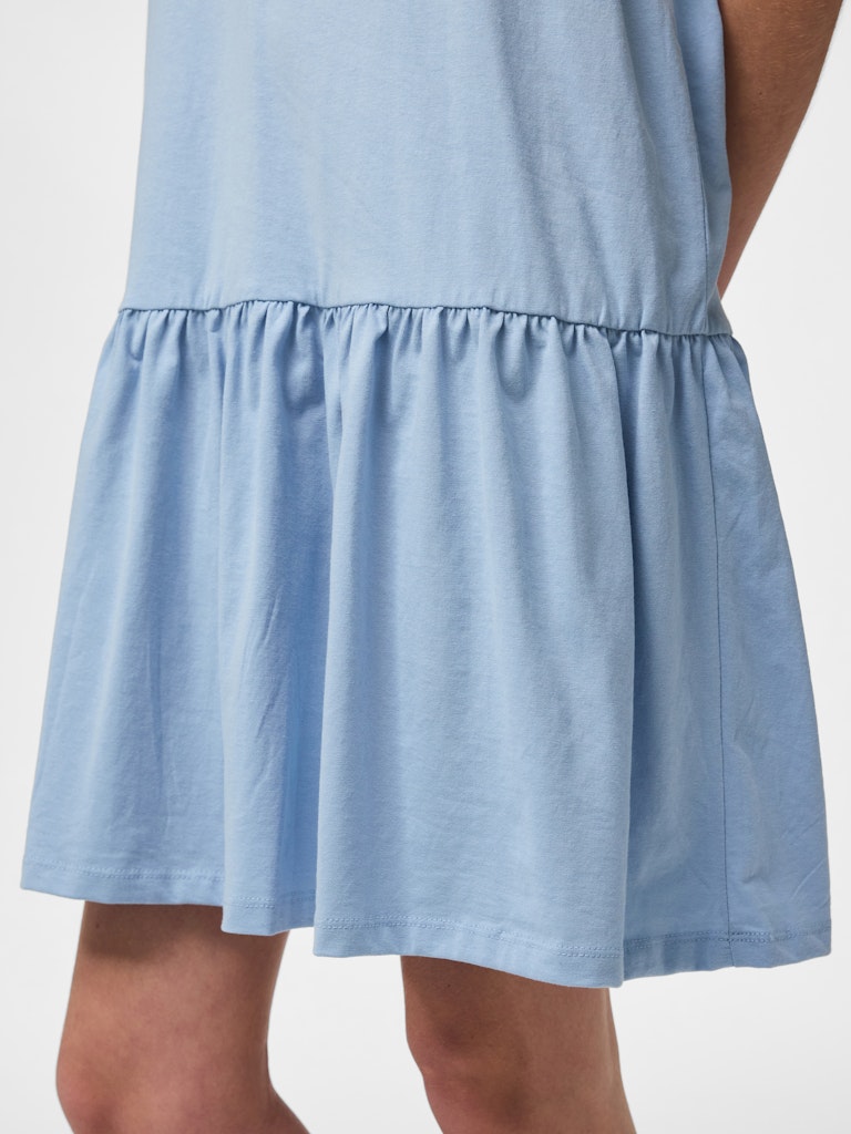 Pieces mekko PCDisso SS O-Neck Dress, vaaleansininen