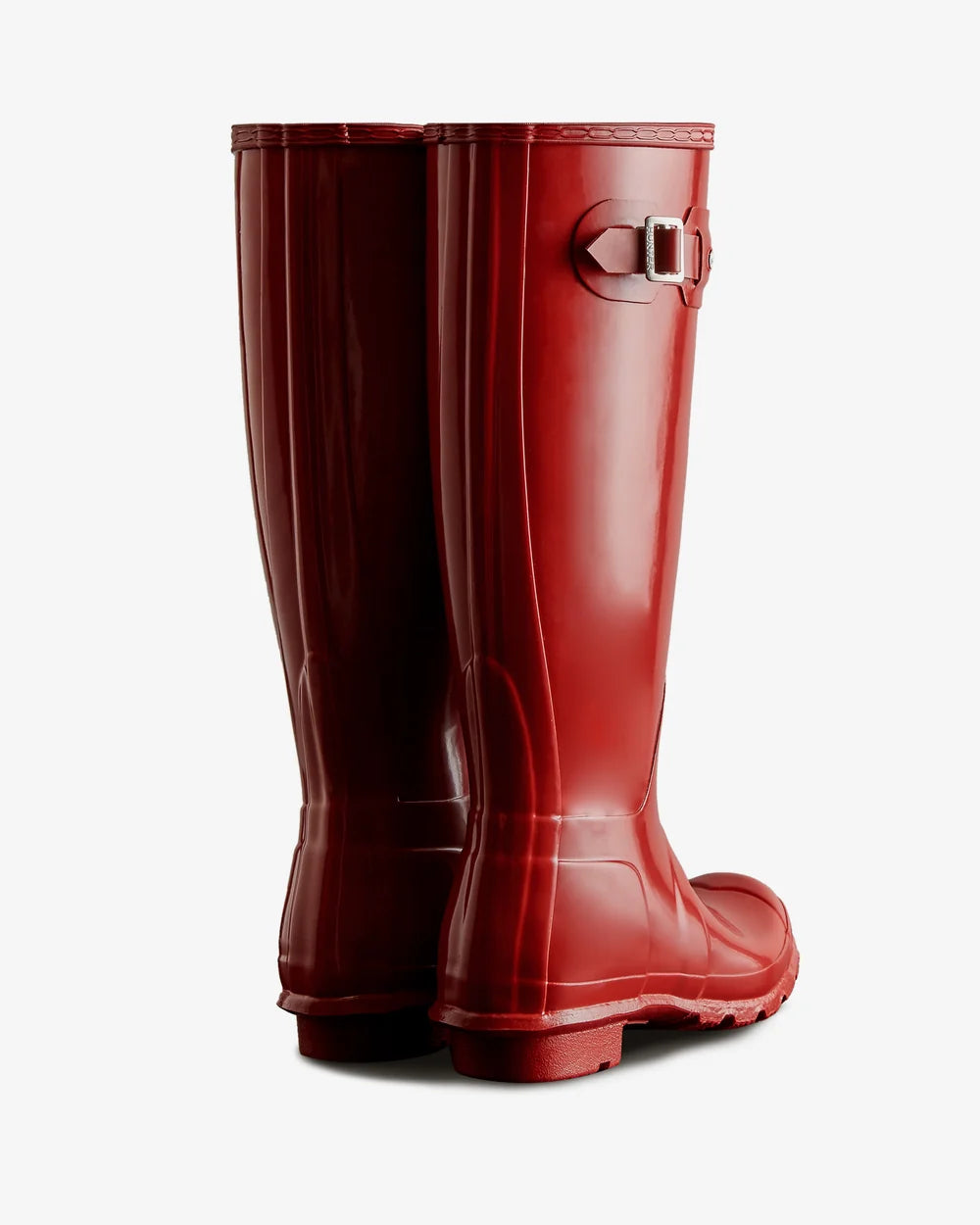 Hunter naisten kumisaappaat Women's Original Tall Gloss Wellington Boot, Dark Red Gloss