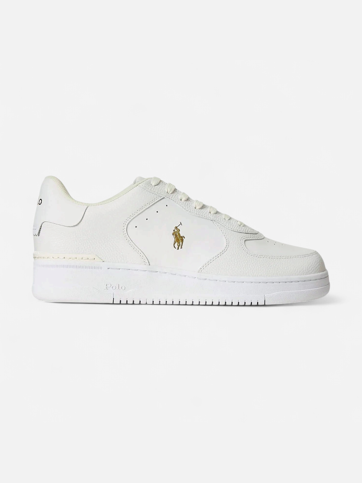 Polo Ralph Lauren Unisex tennarit Masters CRT-Sneaker White Gold, valkoinen - Kekäle.fi