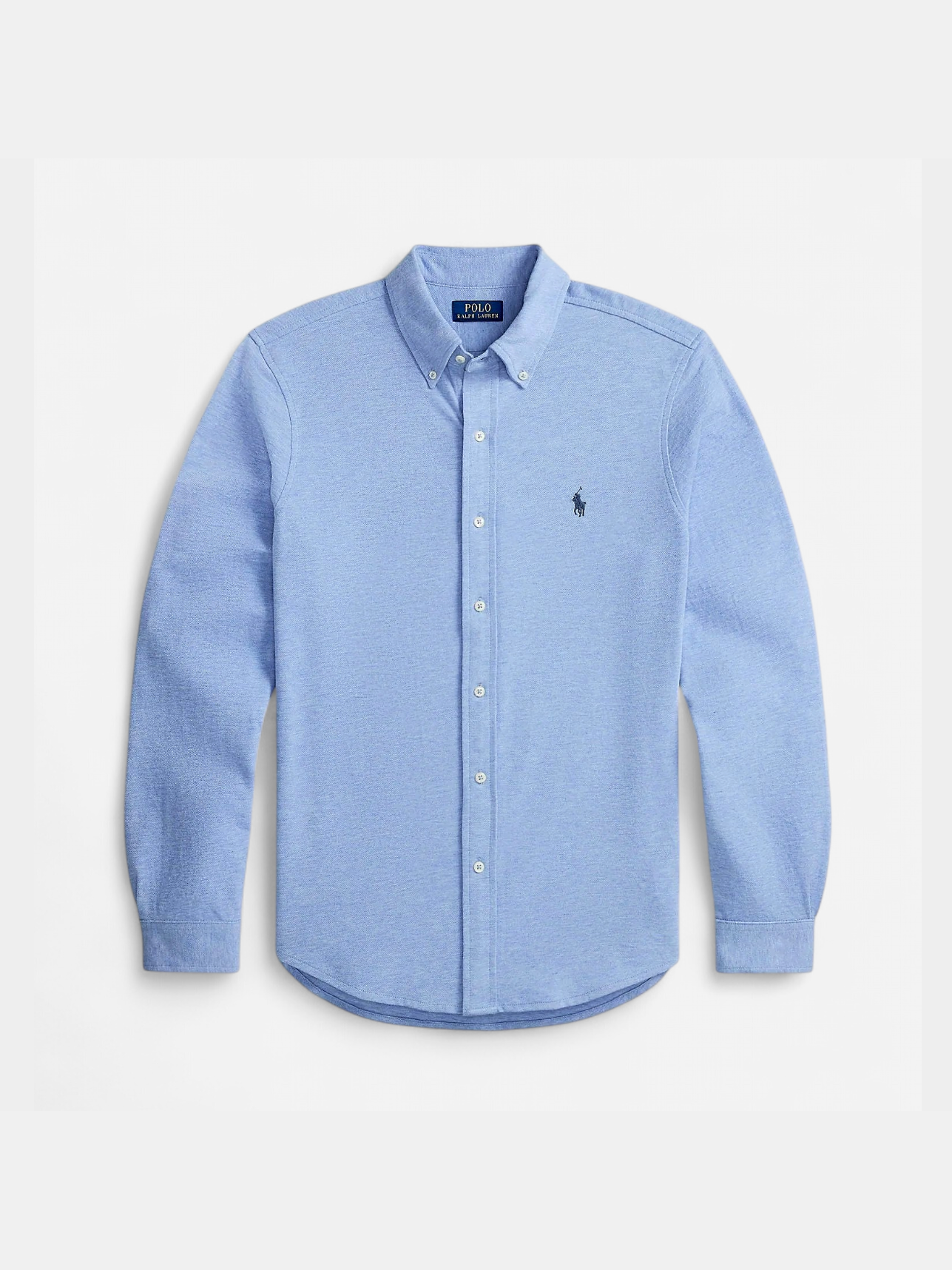 Polo Ralph Lauren miesten kauluspaita Featherweight Mesh Shirt, vaaleansininen - Kekäle.fi
