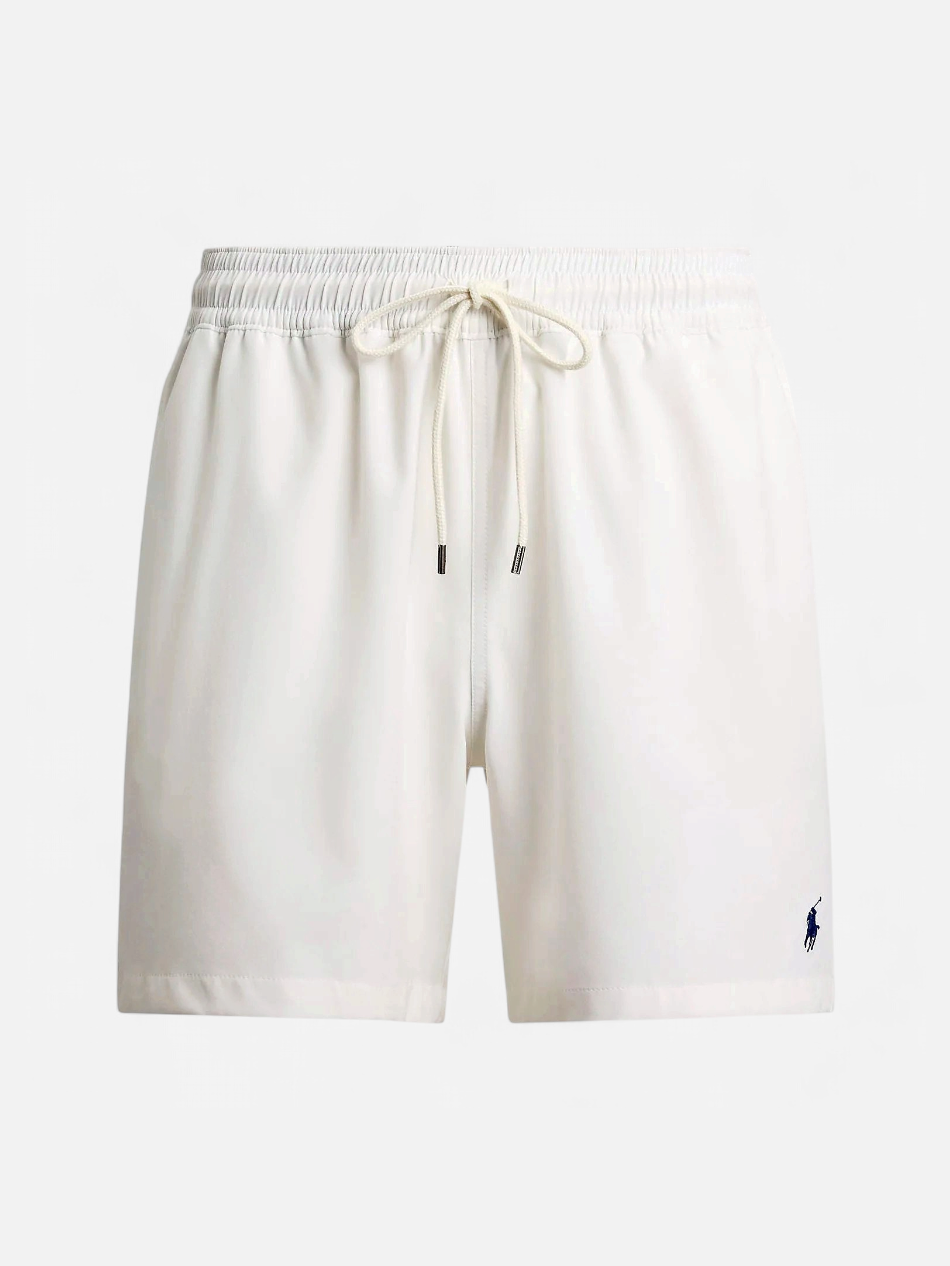 Polo Ralph Lauren miesten uimashortsit Traveler Mid Trunk, Valkoinen - Kekäle.fi