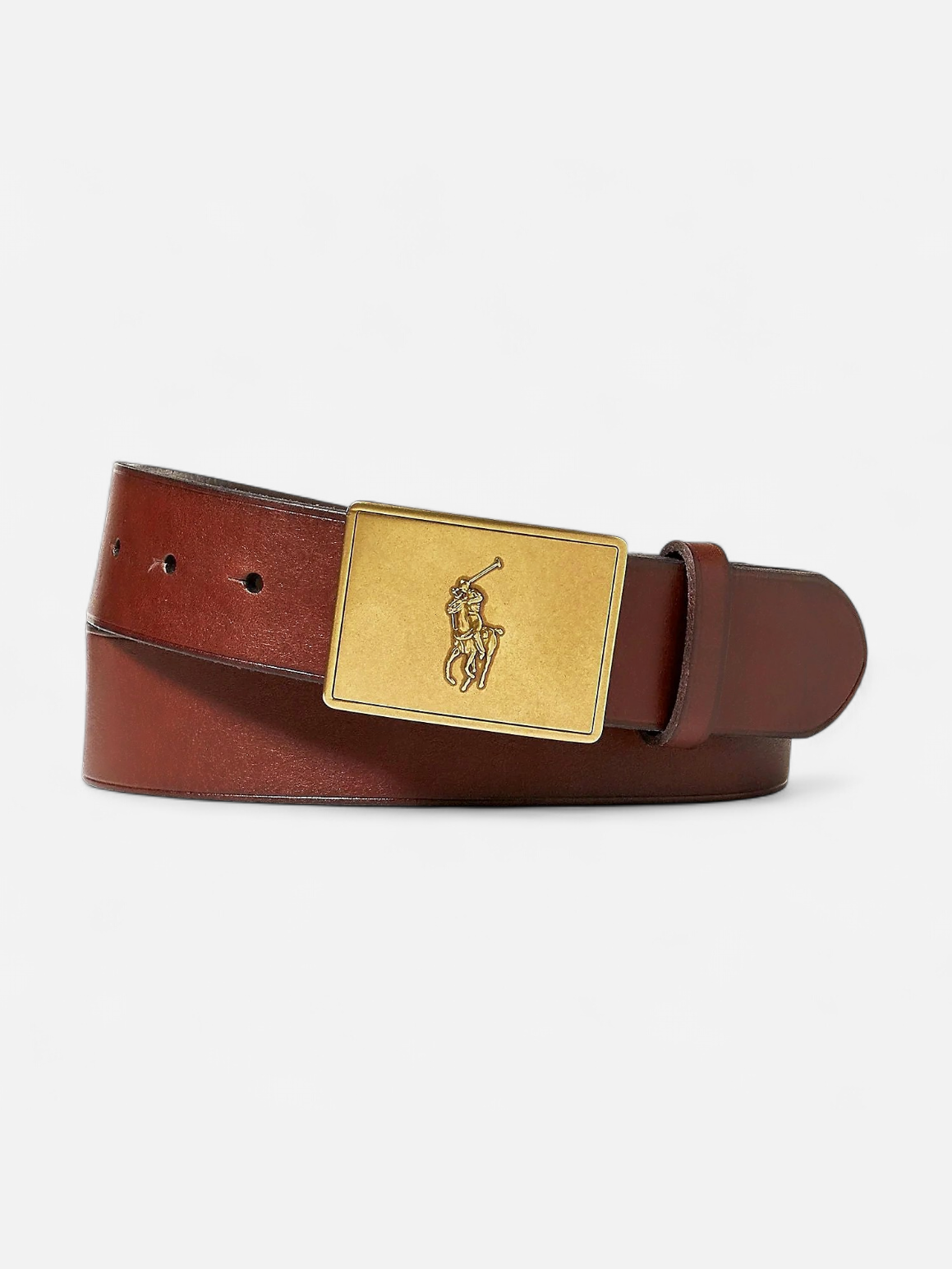 Polo Ralph Lauren miesten vyö Pony Plaque Leather Belt, tummanruskea - Kekäle.fi