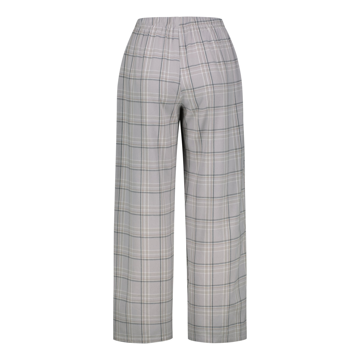 Klement naisten pyjamahousut Kia ruutuhousu, beige ruutu