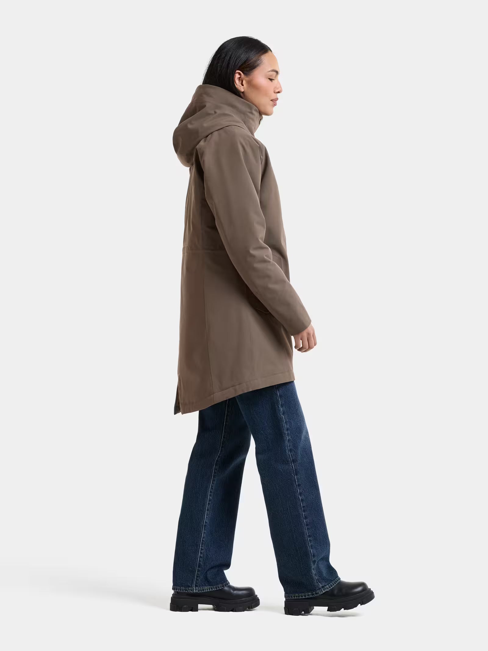 Didriksons naisten parkatakki Alana Parka, harmaanruskea