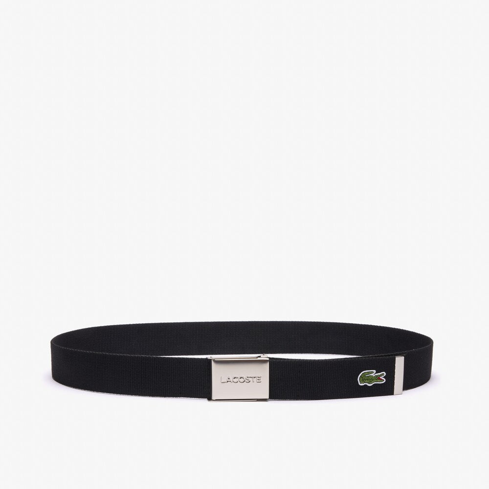 Lacoste miesten vyö 40 Woven Strapbelt, musta