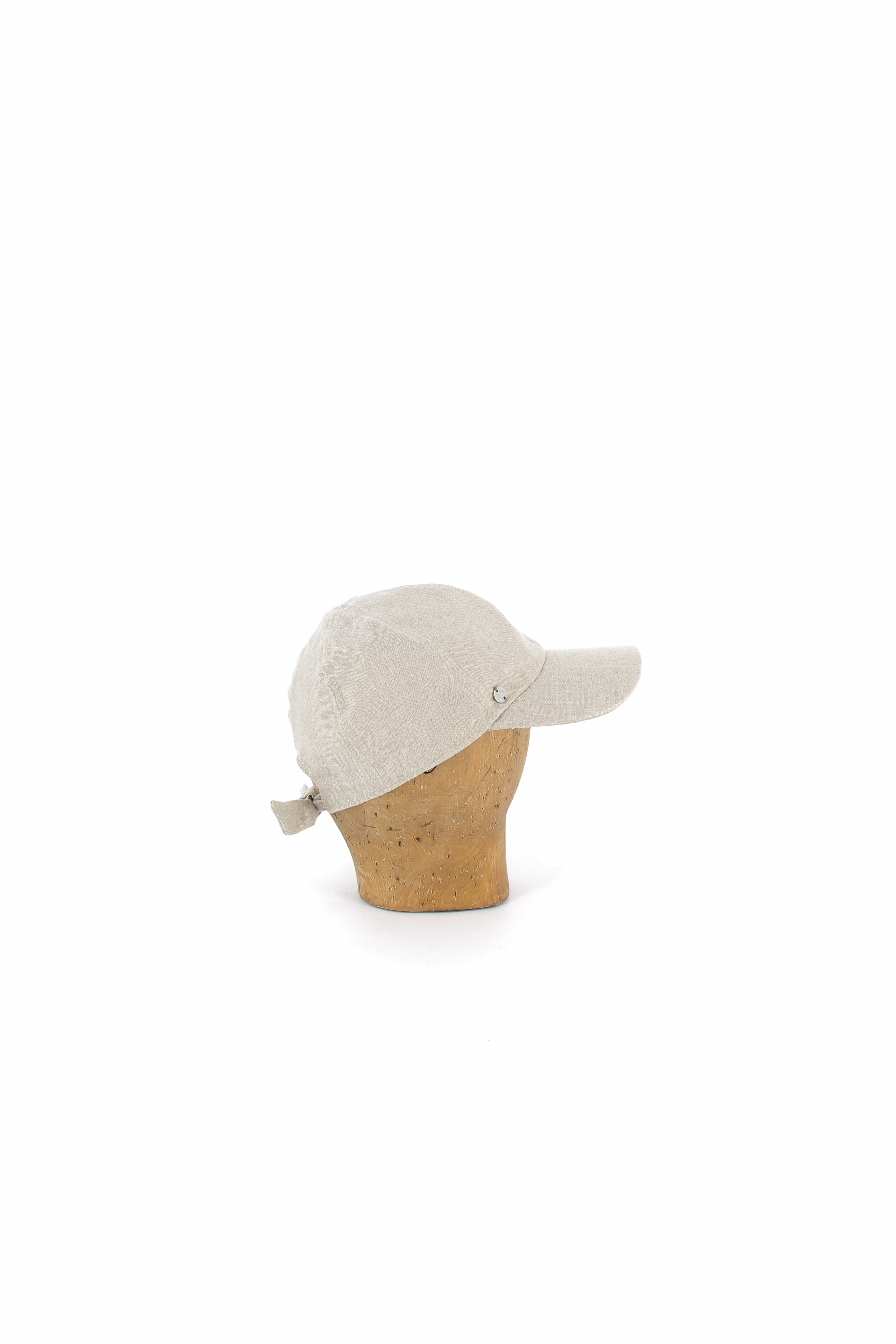 KN Kati Niemi naisten lippis Rosalina Linen, vaalea beige