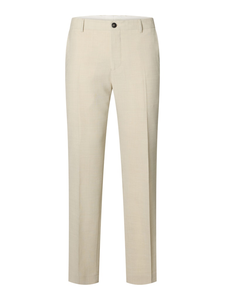 Selected miesten suorat housut SLHSLIM-Oasis Linen Trs, Egret