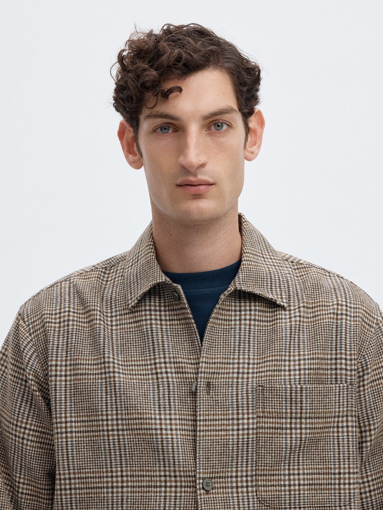 Selected miesten paitatakki Checkered Overshirt, Delicioso Mix