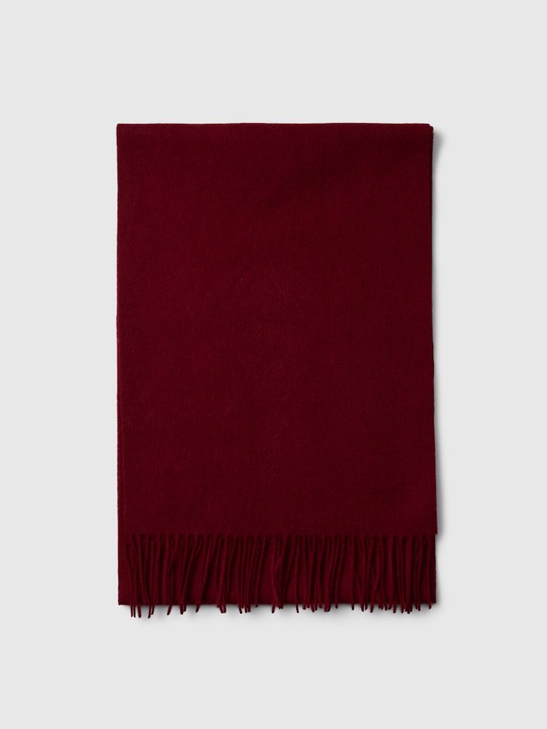 Selected miesten huivi Tope Wool Scarf, Tawny Port